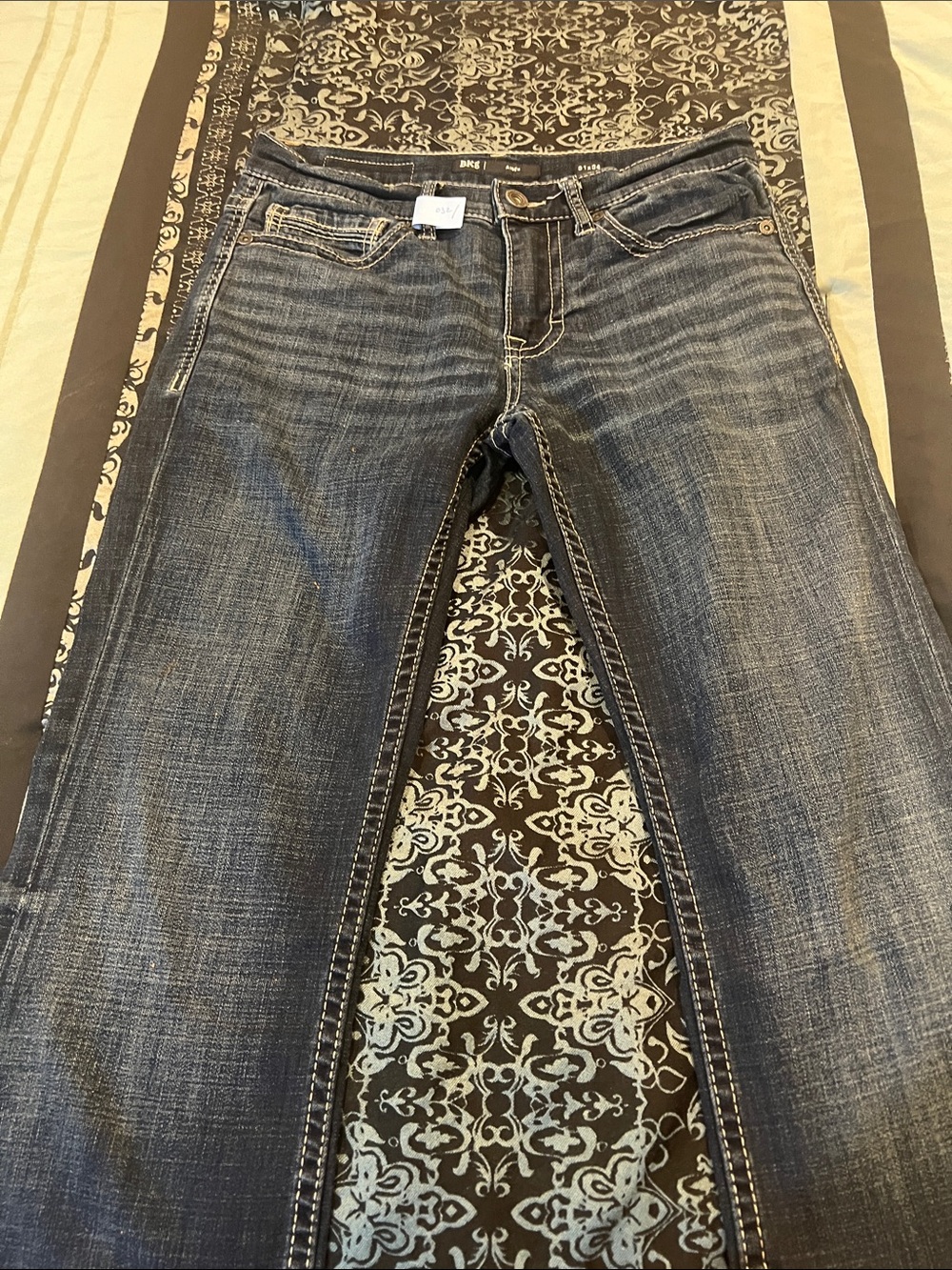 BKE AIDEN Men’s Dark Blue Bootcut Jeans